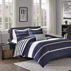 Cs100188 Verone Comforter Sets Set Piece White Navy Khaki 675716948559