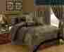 Cs1692-an Cs1692- Striped Chic Suede King Comforter Plush 7-piece Home Highland Micro