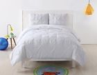 Cs2013wttx-1500 Laura Hart Kids Pleated Solid White Xl Comforter 696228718430