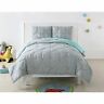 Cs2016tgtx-1500 Laura Hart Kids Solid Turquoise And Grey Reversible 783048023483