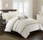 Cs2114 Chic Home Pc Cheryl Pleated Ruffled King Comforter 840444121141