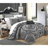 Cs2241-an Chic Home Rosalia Ruffled Etched Embroidery Comforter Set 840444122414