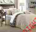 Cs2811-an Chic Home 7 Piece Lessie Pleated Contemporary Comforter Set King Beige
