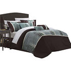 Cs3020-cn Chic Home Evasco Embroidered Florals Piece Comforter Set 790566471320