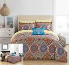 Cs3355-an Chic Home Piece Chennai Boho Print Striped King Bed Bag
