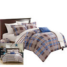 Cs3702-cn Chic Home Rochester Plaid Piece Comforter Bed In 790566485860
