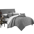 Cs3922-cn Chic Home Dinarelle Donna Jacquard Comforter Bed In 790566473607