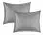 Cs3945-an Chic Home New 7pc Khaya Down Jacquard Striped Comforter Set Silver Sz F Q 840444139450