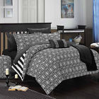 Cs3990-wr Chic Home Paris Comforter Set Black 840444139900