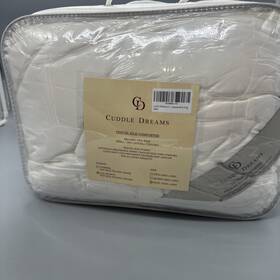 Cuddle Dreams 794304631526 Dreams- King- Comforter 100% Silk Filling With Tencel Cover New