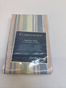 Z51232 Cuddledown 888879399230 Cuddle Down Leyla Floral Stripe Pc Multi Strip Standard/queen