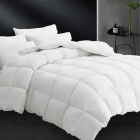 Cymula 732262974033 Feather Down Comforter Queen Size - All Season White Duvet Insert Fluff