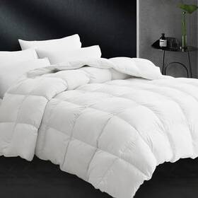 Cymula 759242537330 King Size Feather Down Comforter - All Season White Duvet Insert Lightweight