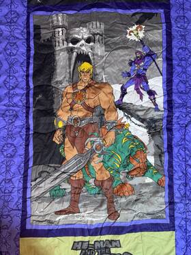 Dan River 659857395793 K2 Nos Motu He-man Vs Skeletor Twin Comforter Bed Blanket 02 Reverse