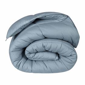 Comst1in Dawton Hill Microfiber Plush Monochrome Basketweave Down Alternative Comforter