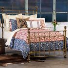 Delta Queen Lady Antebellum Heartland 3 Pc Comforter Set King Size Red Blue New 806222626123