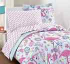 Df1flam Dream Factory Twin Size Bright Pink Flamingo Comforter 724116468034