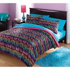 Dh5722771108222 Piece Girls Rainbow Zebra Stripes Theme Comforter Set 5722771108222