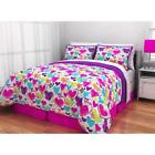 Dh600184604249 Piece Kids Girls Bright Pink Hearts Comforter Queen 600184604249