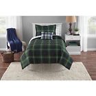 Dh689054392653 Am Piece Green Blue Plaid Full Comforter Set 689054392653