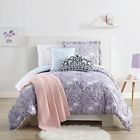 Dh742567865349 Piece Girls Purple Black Gold Princess Life Comforter 742567865349