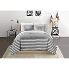 Dh8291986312696 Ukn Piece Grey Boys Rugby Stripes Pattern Twin 8291986312696