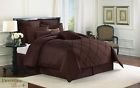 Diamonte Veratex Queen Chocolate Comforter 4 Pc Set Bedding Shams Skirt New 736425554735 736425555879
