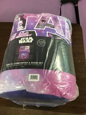 Disney 032281290955 Star Wars Twin Xl Comforter And Sham Set