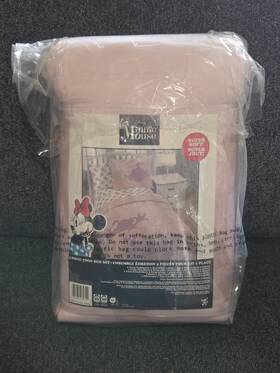 Disney 032281434342 New Minnie Mouse 5 Piece Twin Comforter And Sheet Set - Jay Franco Pink