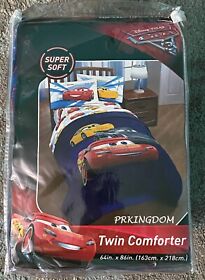 Disney Pixar Cars 3 Microfiber Twin Comforter Only Lightning Mcqueen Bedding
