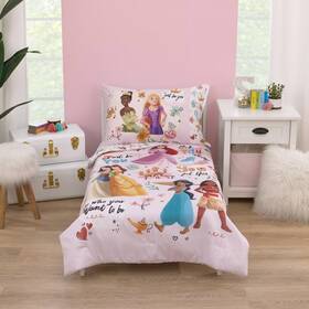 87519460 Disney Princess 4pc Toddler Just Be You Bed Set - Pink