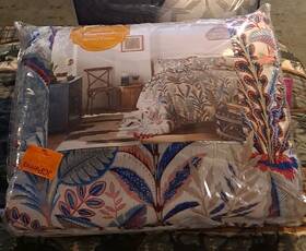 721-4731 Distant Lands Dahlia Twin/twin Xl 2pc Reversible Comforter Set Blue With Sham