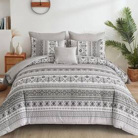 B0ddbxd7fg Djoymock Boho Queen Comforter Set 8 Piece - Bed In A Bag With Sheets L