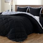 Dl16pcs01bgq Downluxe Lightweight Solid Comforter Set Queen With Pillow 744960913719