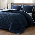 Dl16pcs01nbk Lightweight Solid Comforter Set 744960913818