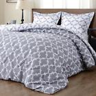 Dl16pcs02gk Downluxe Lightweight Printed Comforter Set King Grey With 744960913870