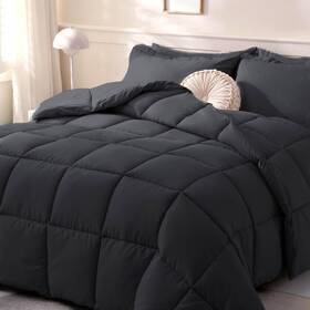 Lcdacb10t Downcool Comforters Twin Size Duvet Insert Black All Season