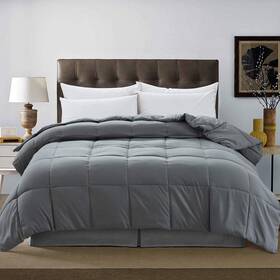 Lcdacg09t Downcool Comforters Twin Size Duvet Insert Dark Grey All