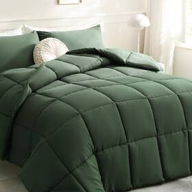 Lcdacg11q Downcool Comforters Queen Size Duvet Insert Green All Season