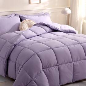 Downcool Lcdacp13t Comforters Twin Size Duvet Insert Light Purple All Season Lightweigh