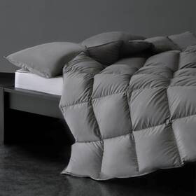 Mg06 Downfort Luxury Heavyweight Waterfowl Feathers Fiber Down Comforter King Size