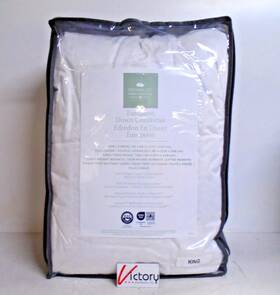 1533444 Downlite European Down Comforter King - White 400 Tc / 600 Fp 100% Cotton