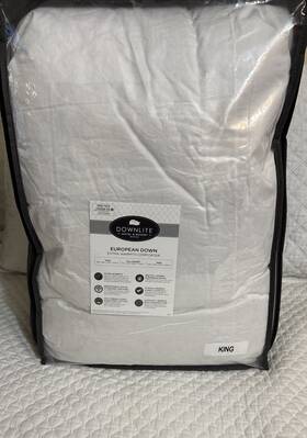 Downlite 750105171159 600 Fill Power European Down Light Weight Warmth Comforter King Nwt