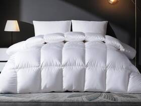 B0dwsnzbhn Downstoria Feather Down Comforter Full Size 82x86 Inch Duvet Insert Med Warmth White