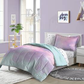 Dream Factory 042075612191 7-piece Complete Bed Set Easy-wash Super Soft Microfiber Comforter Bedding F