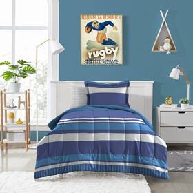 Dream Factory 042075612214 7-piece Complete Bed Set Easy-wash Super Soft Microfiber Comforter Bedding F