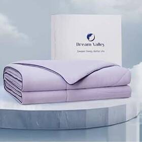 Jf022300426 Dream Valley Cooling Comforter Nasa-grade Technology Queen Lavender Fog
