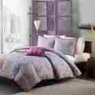 Dsmiz6321083 Soft Spread Queen Size Comforter Set Bed Purple Pink Blanket Cover Warm Full 704407901334