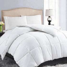 Easeland 979169141104 Down Alternative Comforter King Size - Quilted Duvet Insert For All Seasons