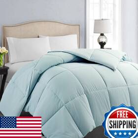 B09w92t2jn Easeland Full Size Down Alternative Comforter - Quilted Duvet Insert For All